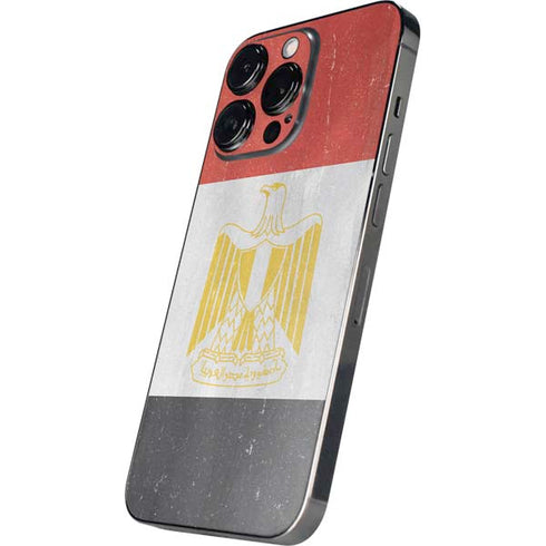 Egypt Flag Distressed iPhone 14 Pro Skin